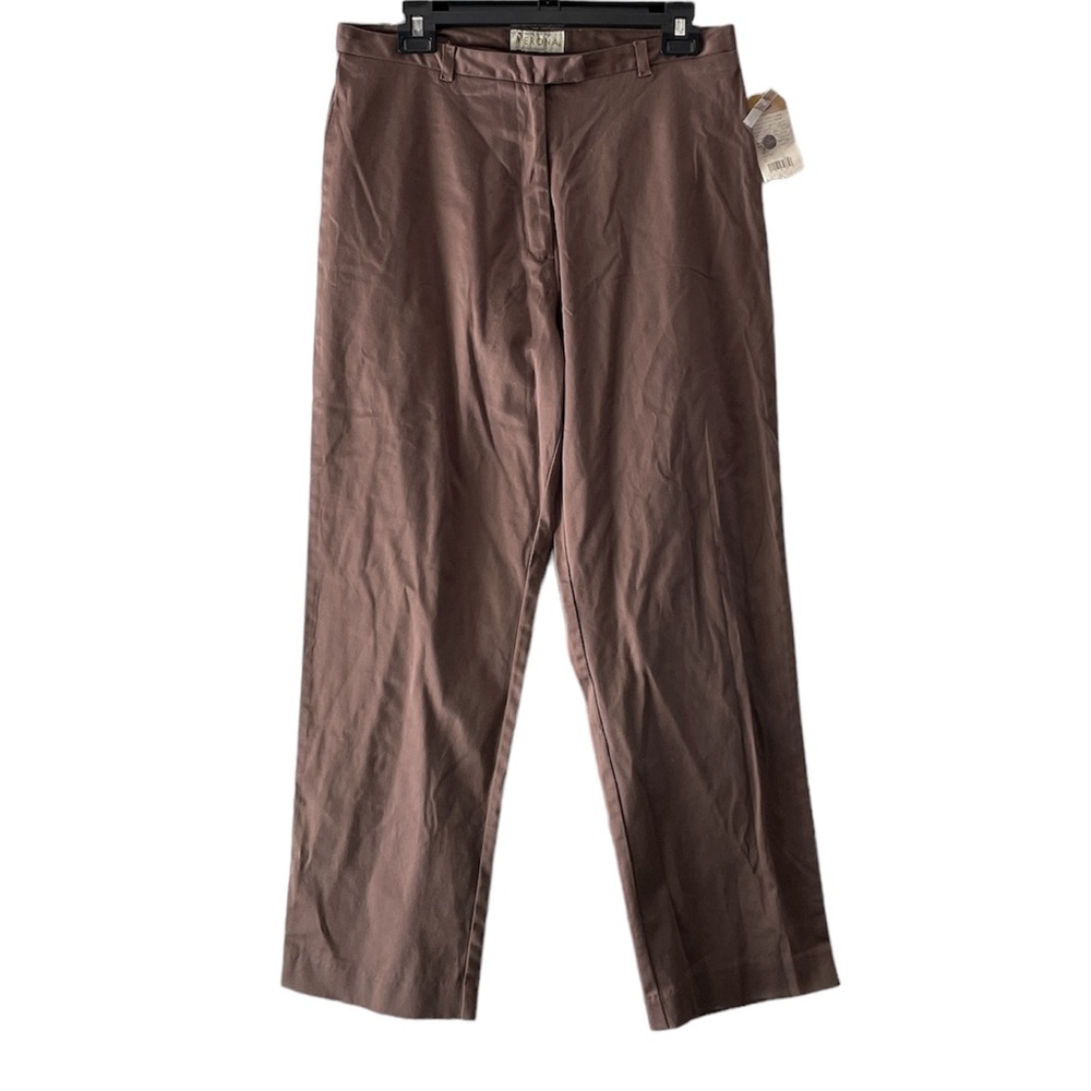 Merona NWT brown casual ankle slacks